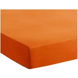 Traumschlaf Spannbettlaken Jersey-Baumwolle 120 x 200 - 130 x 200 cm orange
