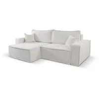 Kaiser möbel L-förmiges Bohoo-Ecksofa mit Schlaffunktion Hellbeige Links