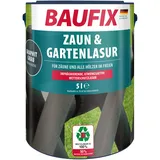 baufix Zaun- und Gartenlasur graphitgrau seidenglänzend 5 l