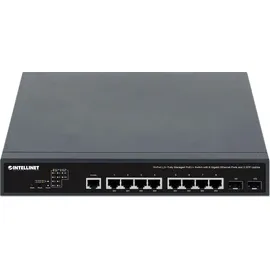 Intellinet Network Solutions Intellinet 10-Port L2+ Fully Managed PoE++ Switch mit 8 Gigabit Ethernet-Ports und 2 SFP-Uplinks