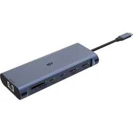 ISY IAD 1030 12-in 1 USB-C Multiport Adapter, Silber