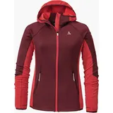 Schöffel Damen Lodron Fleece Hoodie Jacke (Größe L, rot)