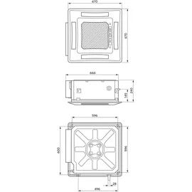Vaillant Multi-Split Deckenkassette VAI8/5-035