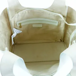 Valentino Futura Shopper Kunstleder Beige/Weiß