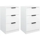 vidaXL Nachtschrank 40 x 36 x 65 cm Weiß