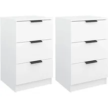 vidaXL Nachtschrank 40 x 36 x 65 cm Weiß