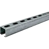Dalsys - Montageschiene 38/40, Schienenkonsole Silber 200cm, Lochschiene, C-profilschiene, U-schiene, U.a. Zur Bildung Von Traversen - 1 Stück