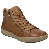 Josef Seibel Claire 11 Sneaker, Schnürboots, High Top Sneaker, Komfortschuh mit Lederinnensohle braun 42 EU