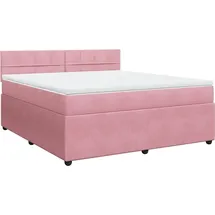vidaXL Boxspringbett 180 x 200 cm Rosa