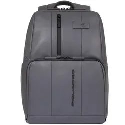 Piquadro Urban Daypack RFID Schutz Leder 40 cm Laptopfach grey