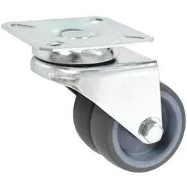 vidaXL 32 Stk. Lenkrollen mit Zwillingsrad 50 mm