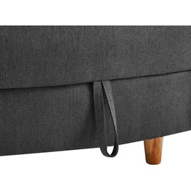 vente-unique Vente-unique-Recamiere mit Schlaffunktion & Stauraum - rechtsseitig - Stoff - Anthrazit - PENELOPE
