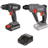 KRAFTIXX KX-AS 18 Li Kit inkl. 2 x 2,0 Ah + Ladegerät