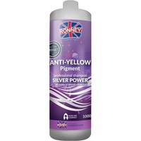 Ronney Ronney, Shampoo, Anti-Yellow Pigment Silver Power Shampoo (1000 ml, Flüssiges Shampoo)