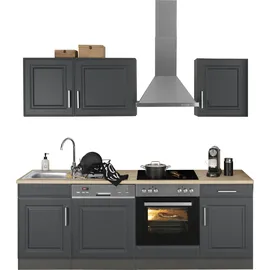 kochstation KS-Stockholm Küchenzeile 220 x 60 x 0 grau