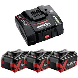 Metabo Basis Set 3x LiHDX 18 V 8,0 Ah