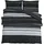 vidaXL Bettwäsche-Set Schwarz und Weiß 240 x 220 cm + 80 x 80 cm