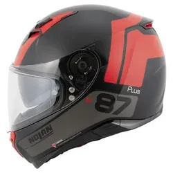 Nolan N87 Plus Distinctive n-com Integral-Helm schwarz unisex, L