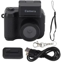 Kleine Digitalkamera, Tragbare 1080P-Daumenkamera mit LED-Blitzlicht, Leicht zu Transportieren für Aufnahmen Im Reiseleben, Bilder Im Vintage-Stil, Unterstützt Bis zu 512 GB