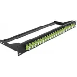 DeLock LWL Patchpanel 24 Port LC 1 HE