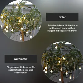 Best Season LED-Lichterkette Balls 2,7 m Weiß