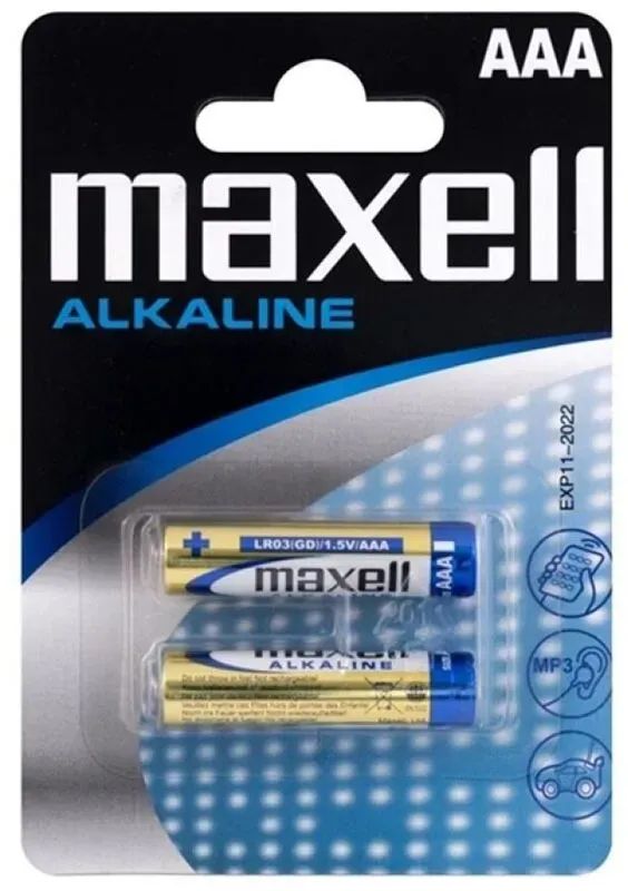 MAXELL - ALKALINBATTERIE AAA LR03 BLISTER * 2