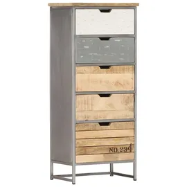 vidaXL Beistellschrank mit Schubladen 45x30x105 cm Massivholz
