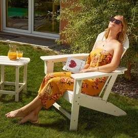 Tectake Gartenstuhl 83 x 79 x 97 cm hellgrau 1 St.