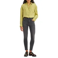 Levi's High Waist Skinny Jeans 721 in schwarzem Clear