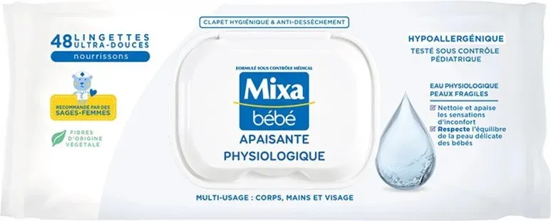 Mixa Bebe Physiologische Beruhigungstücher - 48 Tücher