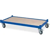 BRB-Lagertechnik Plattformwagen, LxBxH 1000x500x180 mm, 250 kg Tragkraft, 4 Lenkrollen, 2 mit Feststellbremse