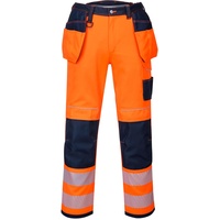 Portwest PW3 Warnschutzhose, Größe: 36, Farbe: Orange/Marine Short, T501ONS36