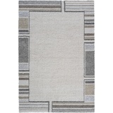 Novel Webteppich Creme, Grau, Beige, & 120x170 cm,