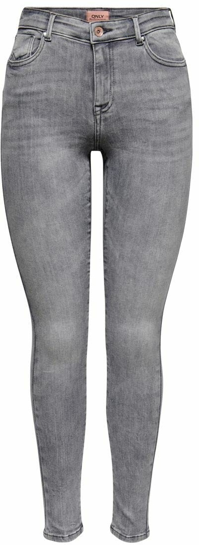 ONLY Damen Onlpower Mid Push Up Sk Azg937 Noos Jeans, Grey Denim, M EU