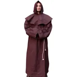 Burgschneider - Mönchskutte Franziskus - Braun (XXL/XXXL, für Damen & Herren, Baumwolle) Historisch - Medieval