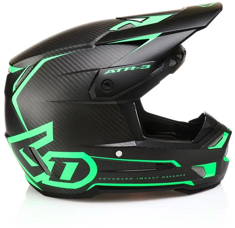 6D ATR-3 Helm Nova Matt Neon Grün Carbon FIM - XL