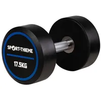 Sport-Thieme Kompakthantel PU Pro 17,5 kg schwarz-blau Kurzhantel