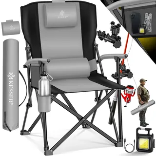 Kesser Campingstuhl grau/schwarz