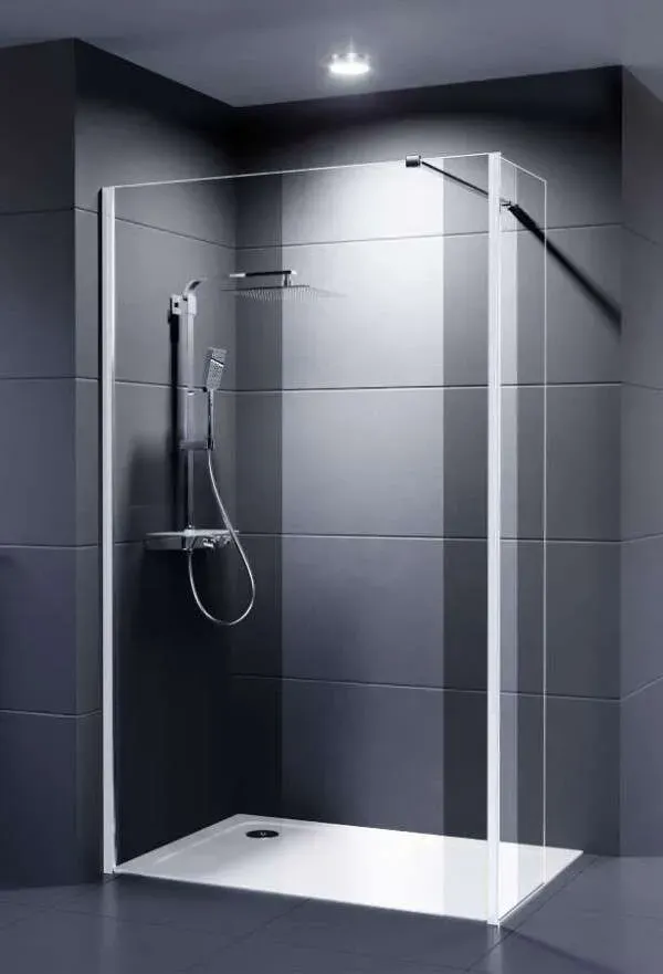 DuGU Dusar Palladium Neo 8 mm Walk-In mit Flügel.. - Duschkabine