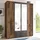 Pol-Power Drehtürenschrank Chicago 159 x 197 x 54 cm Braun