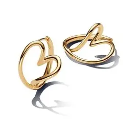 Pandora Creolen organisches Herz gold 263807C00 onesize