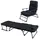 INDA-EXCLUSIV Doppelliege 2 in 1 Gartenliege 59 x 59 x 22 cm Schwarz