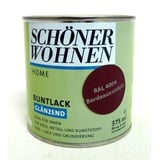 SCHÖNER WOHNEN SCHÖNER WOHNEN-Farbe Home Buntlack 2448.0375.4004 (Bordeauxviolett, 375 ml, Glänzend)