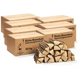 Neandertaler Feuer Kaminholz Brennholz Eichenholz Grillholz Hartholz Eichen Feuerholz Holz, 210 kg 210 kg
