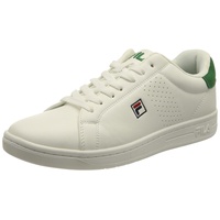 Fila Crosscourt 2 F Low Sneaker, White-Verdant Green, 44