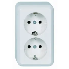 Elso Schuko-Steckdose 2-fach 16A perlweiß 1 St.