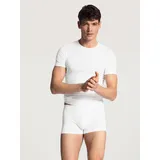 CALIDA Rundhalsshirt »Evolution«, schmale Passform, Kurzarm, weich, Single Jersey, elastisch CALIDA weiß