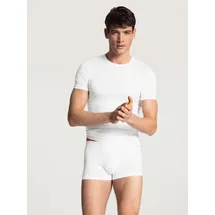 CALIDA Rundhalsshirt »Evolution«, schmale Passform, Kurzarm, weich, Single Jersey, elastisch CALIDA weiß