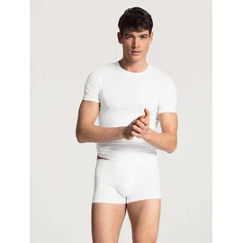 CALIDA Rundhalsshirt »Evolution«, schmale Passform, Kurzarm, weich, Single Jersey, elastisch CALIDA weiß
