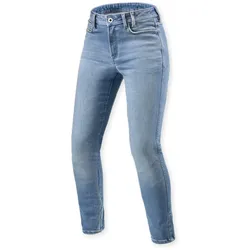 Revit Shelby 3 Skinny Damen Motorrad Jeans, blau, Größe 30